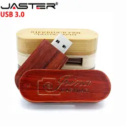 JASTER 5 шт. бесплатный логотип 6 цветов USB 3,0 внешний накопитель Флешка 4 ГБ 8 16 32 64 деревянная Флешка Бесплатная доставка