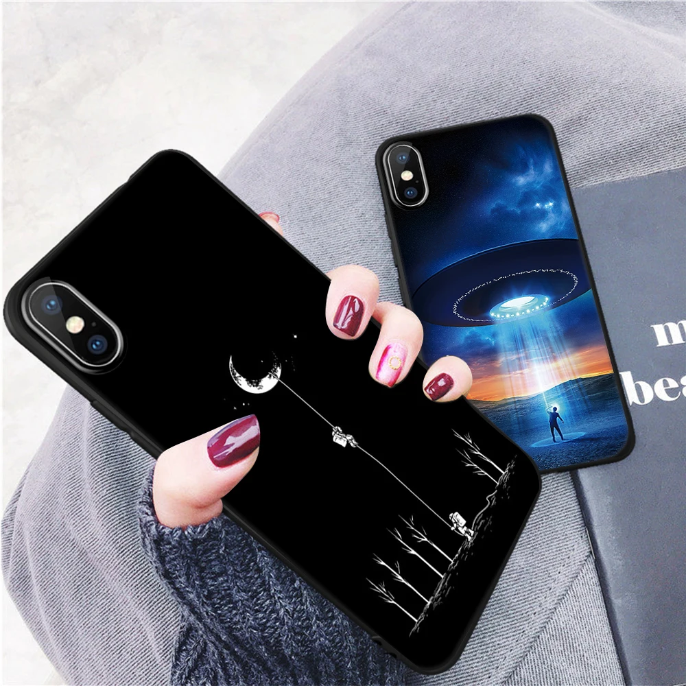 Матовый чехол с красочным рисунком для iPhone XS Max XR 7 6 6S 8 Plus X 5 S силиконовые чехлы