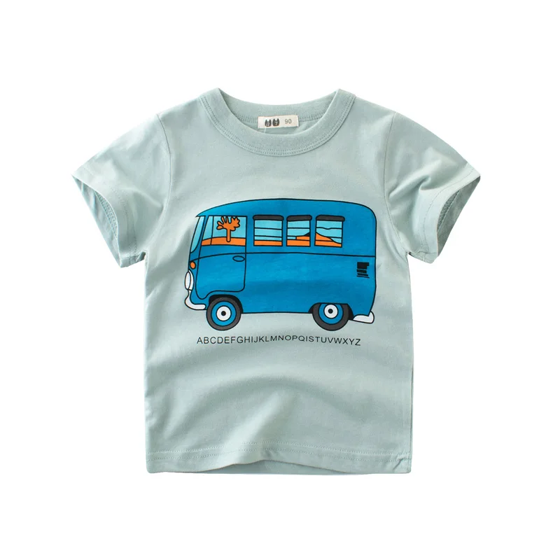 

2018 New Kids T Shirts Clothing Boys Girls Cotton Short Sleeve Cars Cartoon Children T-Shirt 2-8Y High Quality Cheap Tees Summer