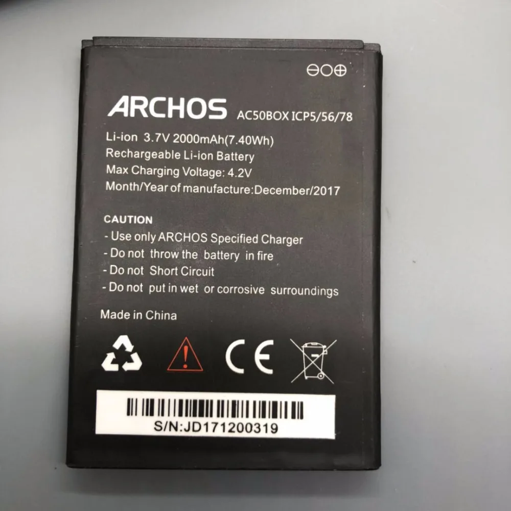 Ночной клуб... Новый 3 7 В 2000 мАч для ARCHOS AC50BOX ICP5/56/78 Батарея | Мобильные телефоны и