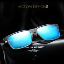 Новинка, мужские поляризованные очки для вождения, оправа из алюминиево-магниевого сплава, прямоугольные оттенки, снижающие блики, классические ретро роскошные очки