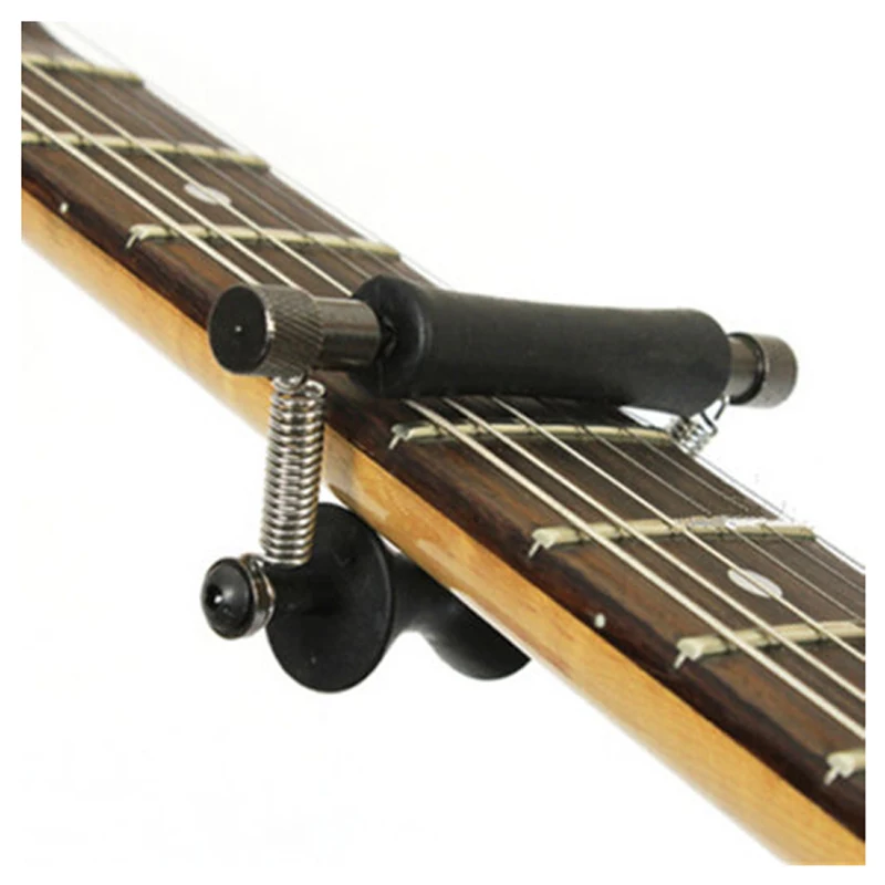 Портативный гитара rolling планер Капо для 6-гитара скользит вверх и вниз черный