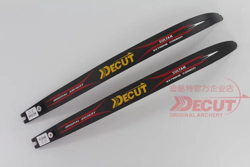 

Decut SULTAN Carbon and Maple Limbs ILF Universal game competitive Recurve Bow LImbs For 68 inches Recurve Bow 28-42lbs