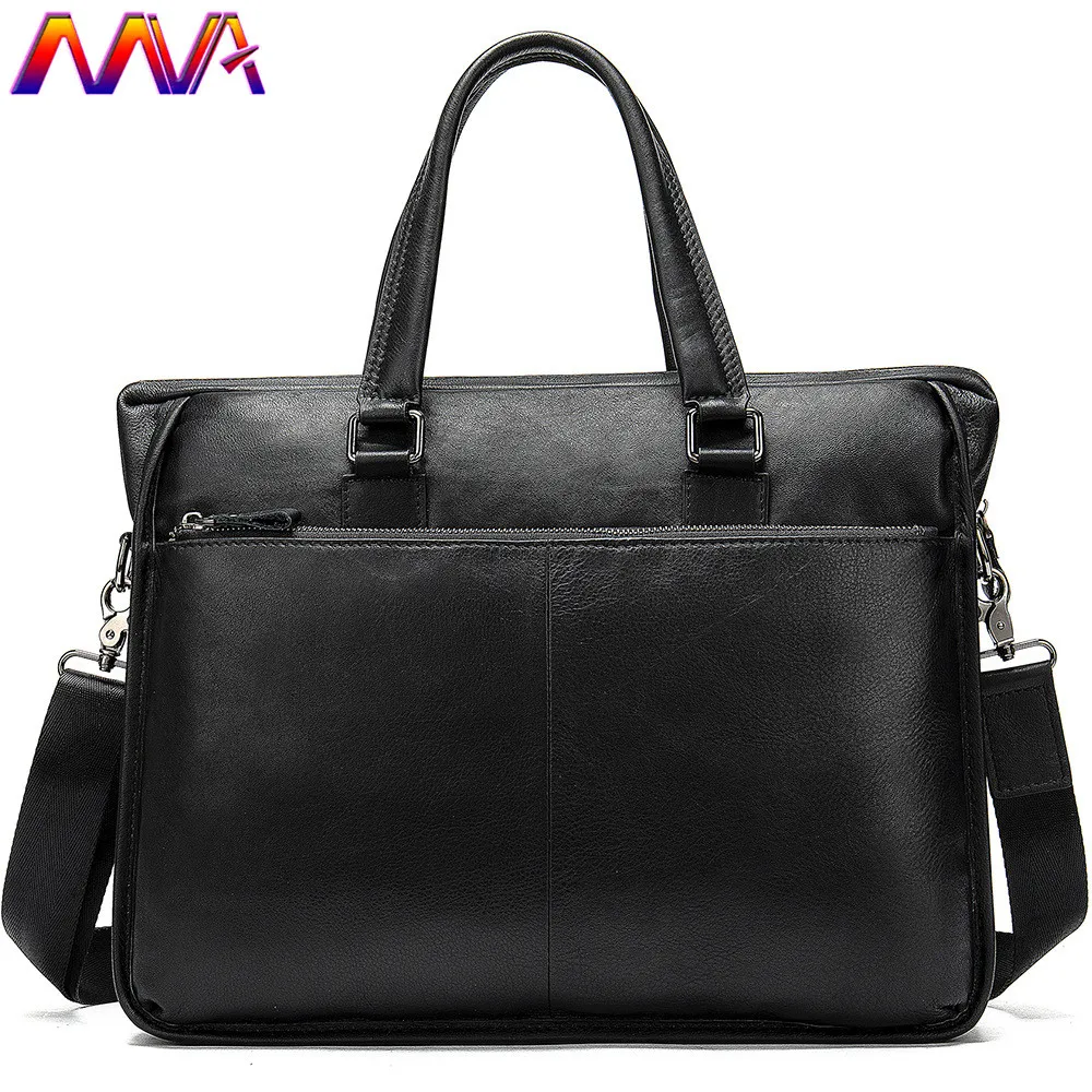 

MVA Genuine Leather Men Breifcase Fashion Business Men Crossbody Bag Newly Design Black Laptop Computer Bag Casual Men Handbag