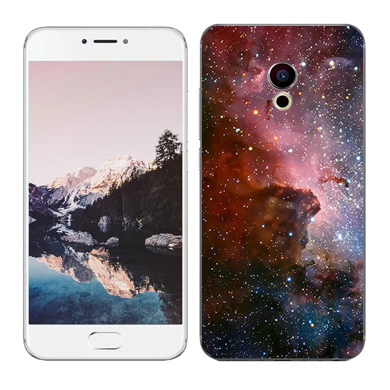 Чехол для телефона для Meizu Pro 6 случаях задняя крышка для Meizu Pro6 охватывает Мягкие силиконовые телефон сумка пространство собака пейзажи рисовал кожи Shell