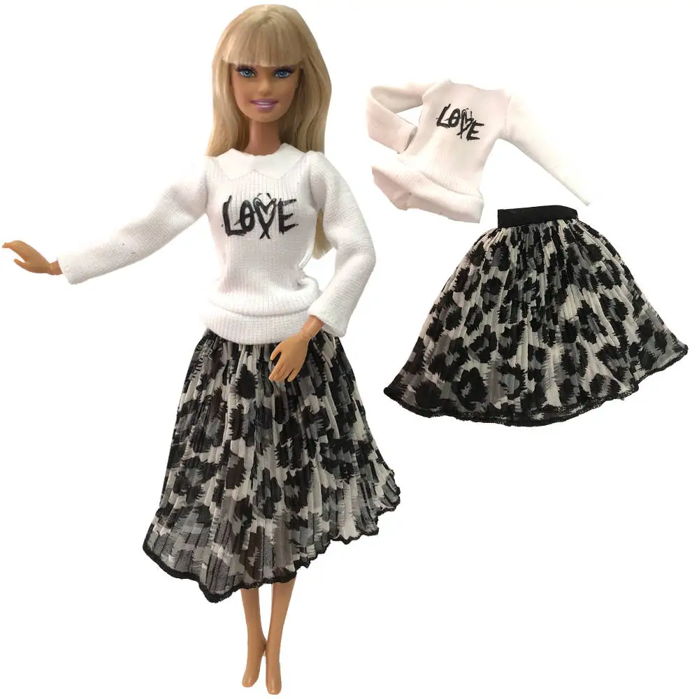 NK новейшая Одежда для кукол модное платье Повседневная одежда Вечерние платья для куклы Барби аксессуары для девочек лучший подарок A0 JJ - Цвет: H