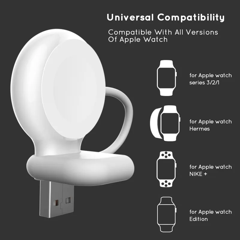 Для Apple watch зарядное устройство портативная Магнитная Беспроводная зарядная панель для Apple Watch Series 4 3 2 1 44 мм 40 мм 42 мм 38 мм USB зарядное устройство