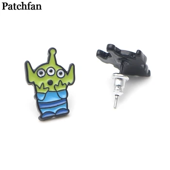 

12pairs/lot Patchfan cute cartoon trendy charm design stud earrings party favors jewelry gift girlfriend for birthday A1979