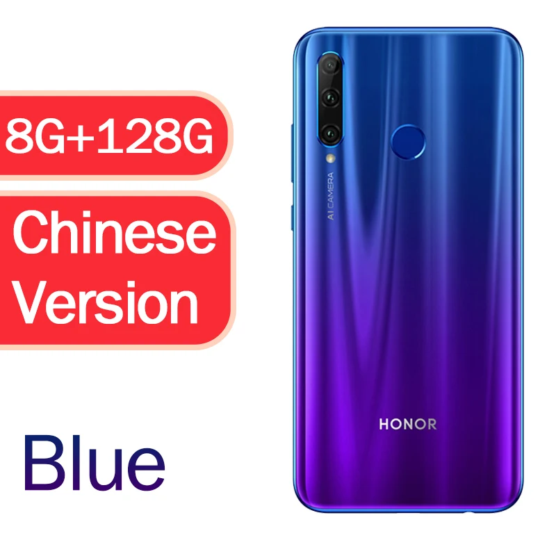 honor View 20 NFC мобильный телефон honor V20 жидкостное охлаждение Kirin 980 Android 9,0 6,4 дюймов экран 4000 мАч смартфон - Цвет: 8G 128G Blue