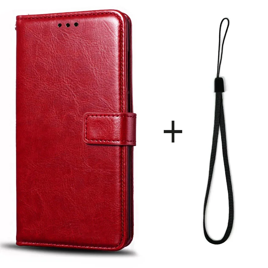 For Meizu M6T Case 5.7'' Silicone TPU Cover flip leather case For Meizu M6T Case M6 T Cover Funda for Meizu M 6T M811H phone bag - Цвет: Style 1 Red