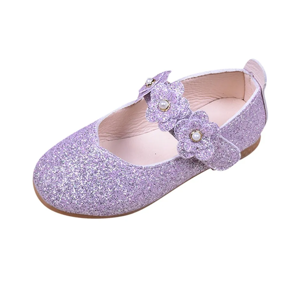 

Baby Girl Party Shoes Children'S Girls Cute Flowers Sequins Exquisite Dance Shoes Princess Shoeses Single Zapatos