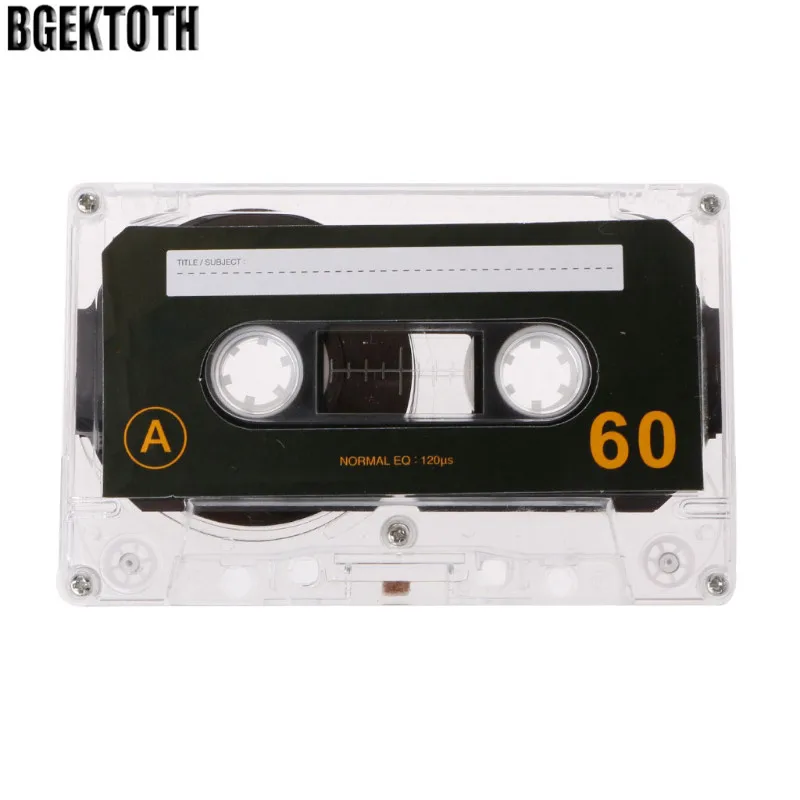 Bgektoth стандартная кассета пустая лента 60 минут аудио запись для речевого музыкального плеера