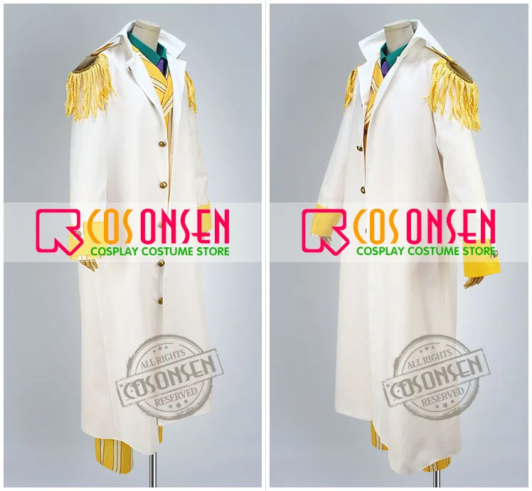 Косплей ONSEN One Piece Marines Admiral Borsalino Kizaru униформа косплей костюм все размеры на