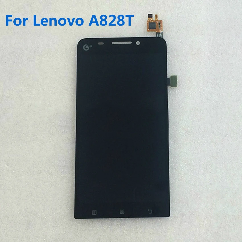 High Quality Black New Full LCD Display Digitizer Touch Screen TP Glass Assembly For LENOVO A828T