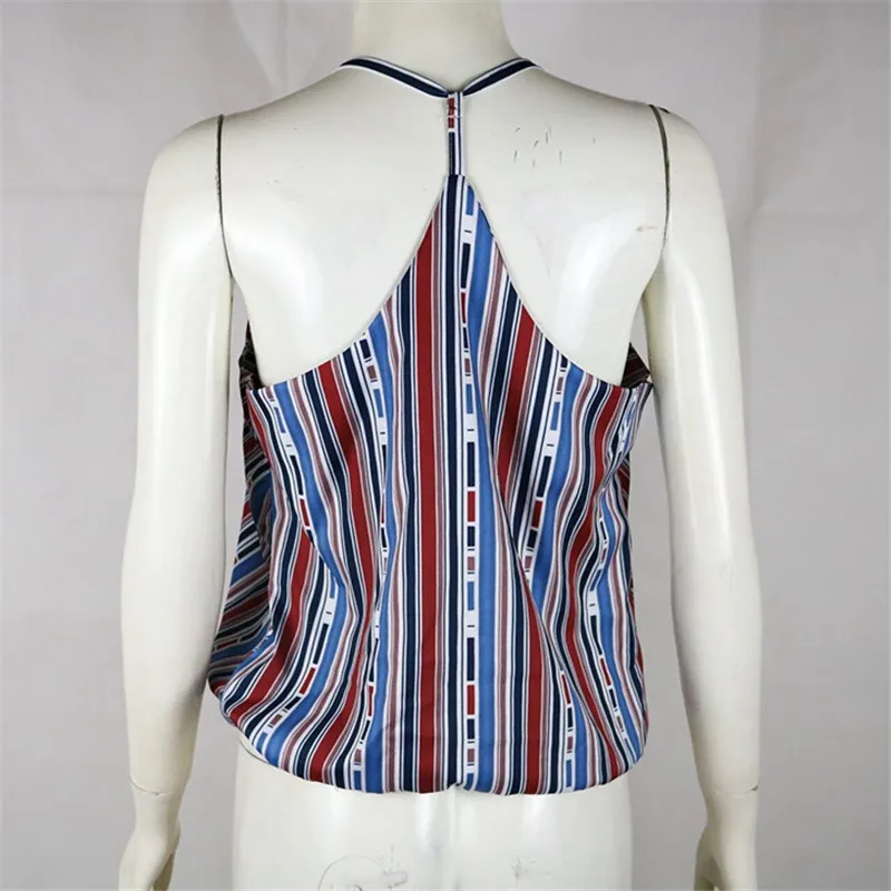 2018 Sexy Striped Vests New Women Camis Tops Tees (5)