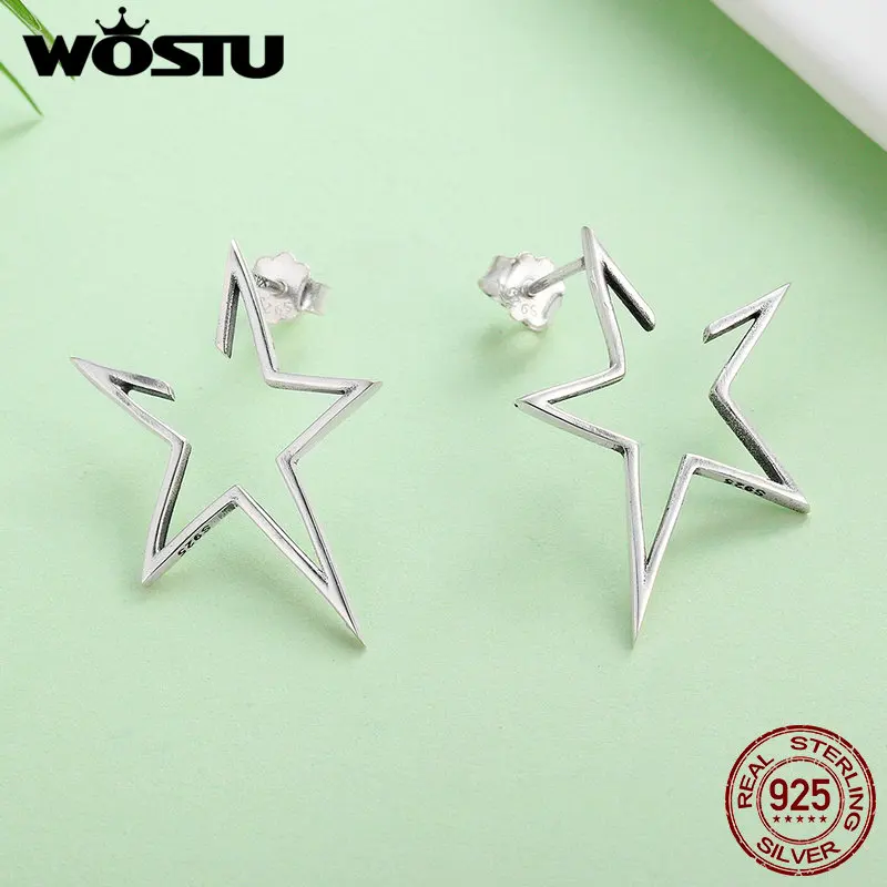 Женские серьги гвоздики из серебра 100% пробы с подсветильник кой|brand stud earrings|fashion