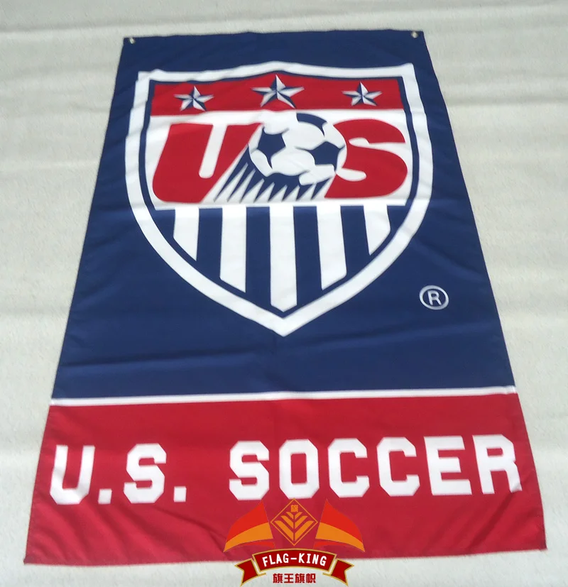 Team Usa Soccer Soccer Banner Flag 3 X 5 Custom Football Flag In