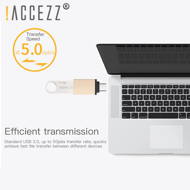 Адаптер ACCEZZ OTG usb type-C для One Plus 5 для LG G5 G6 Xiaomi Mi 5 6 8 samsung Galaxy S8 S9, синхронизация данных для телефона