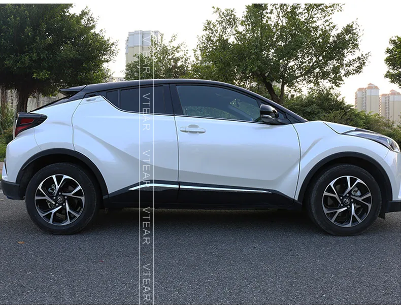 Vtear для Toyota CHR C-HR корпус автомобильной двери из нержавеющей стали боковой протектор отделка полосы внешние аксессуары анти-Натирание