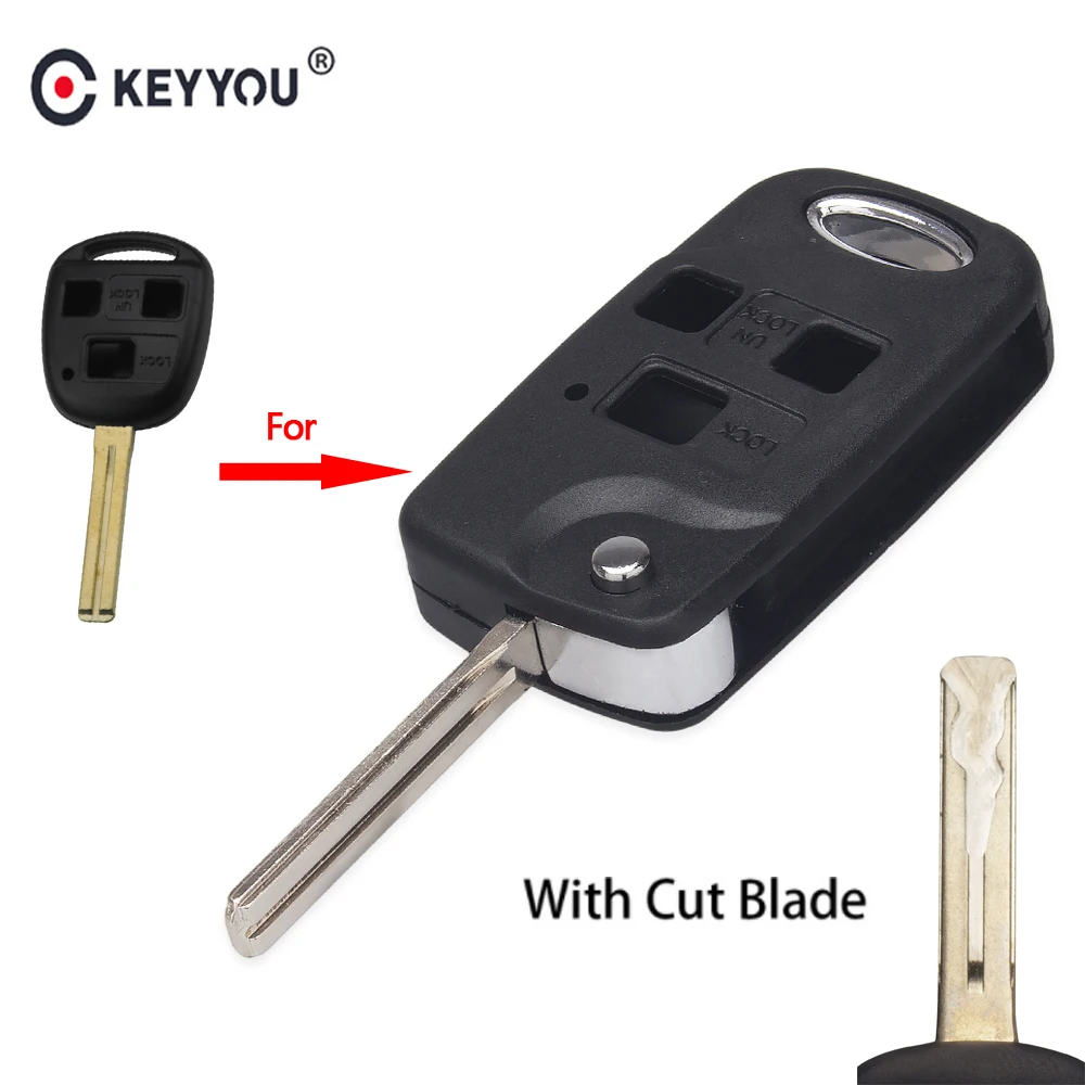 KEYYOU Uncut/Cut Blade модифицированный откидной Складной Дистанционный Автомобильный