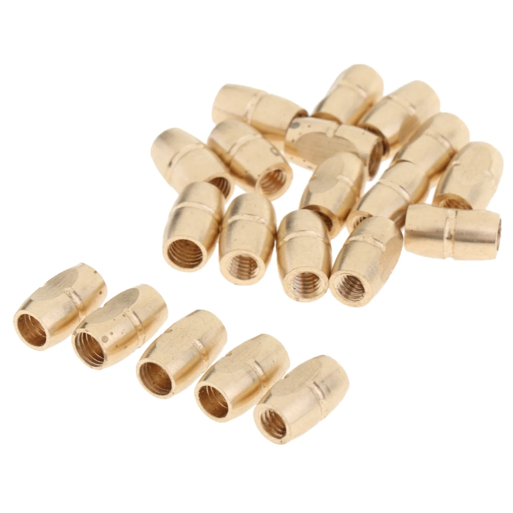 Tooyful 20 Pieces Copper Saxophone Sax Mouthpiece Clip Welding Screws Golden DIY Wind Instrument Accessory