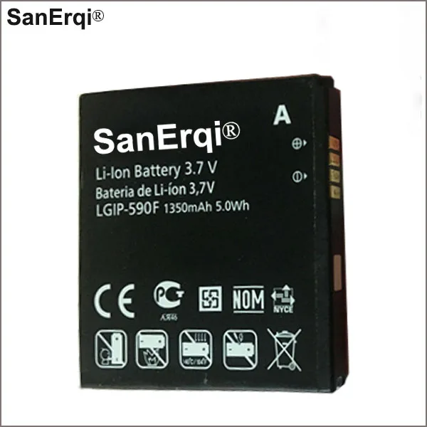 

1350mAh LGIP-590F Battery LG C900 E900 OPTIMUS 7 LGIP-590F mobile Li-polymer Inbuilt Battery