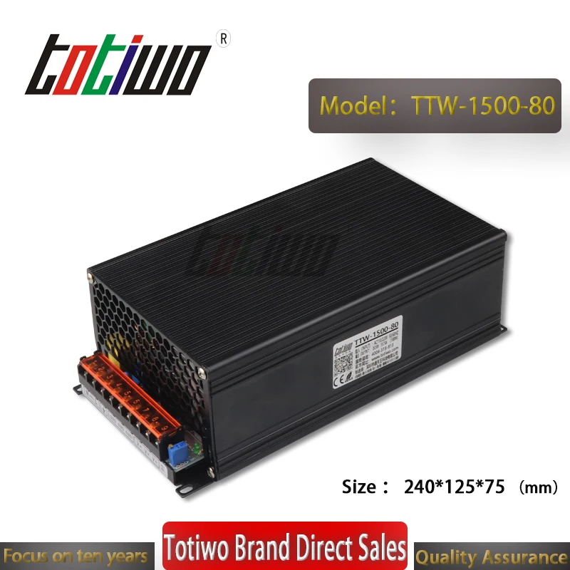 

AC to DC Industrial Switching SMPS 80V 18.75A 1500W Watt LED Power Supply Security monitoring medical machinery equipment power