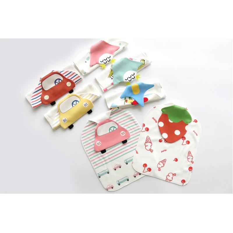 

2 Pcs/set Baby Sweat Towel Baby Stuff for Newborns 100% Cotton 1-3 Year Infant Girl/Boy Wash Cloth Sweat Back Towel