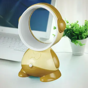 

360 Degrees Portable Cool Bladeless Cute Cooler Mini USB Cable No Leaf Handy Fan Summer Travel Holiday Cooling Fan