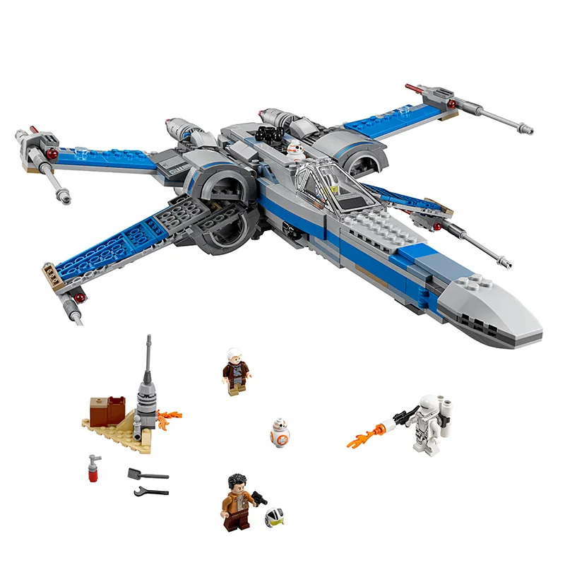 

2 Type Star Wars First Order Poe's X-wing Fighter Assembled Toy Building Block Compatible Legoed Star-wars Toys Gifts