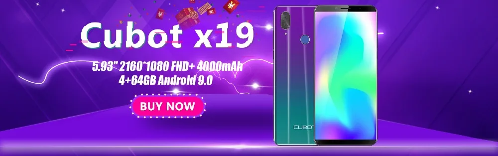 Cubot Max 2 Android 9,0 19:9 4 Гб 64 Гб MT6762 восьмиядерный смартфон 6,8 ''водослива 5000 мАч двойная задняя камера отпечаток пальца ID