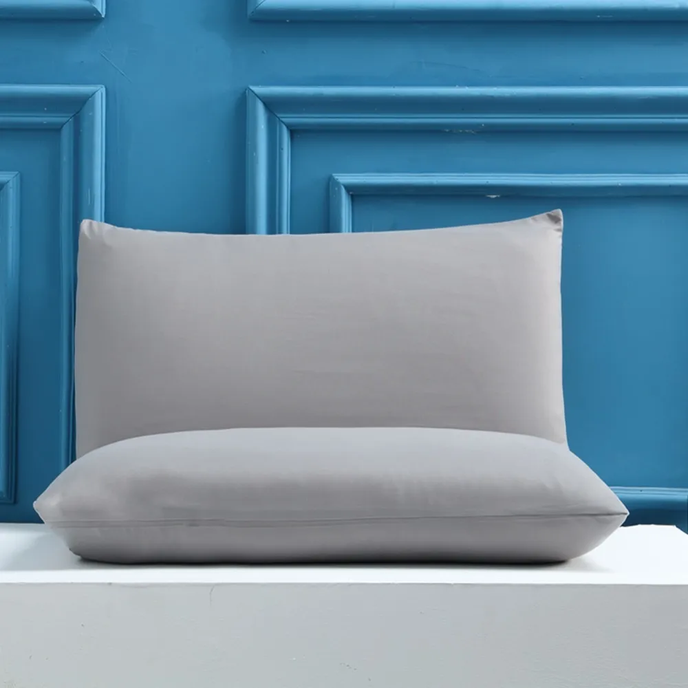 

2 pcs Nordic style 50X70CM Waterproof Pillow Protector Pillowcase Anti Mites Bed Bug Proof Zipper Pillow Cover Allergy Pilow
