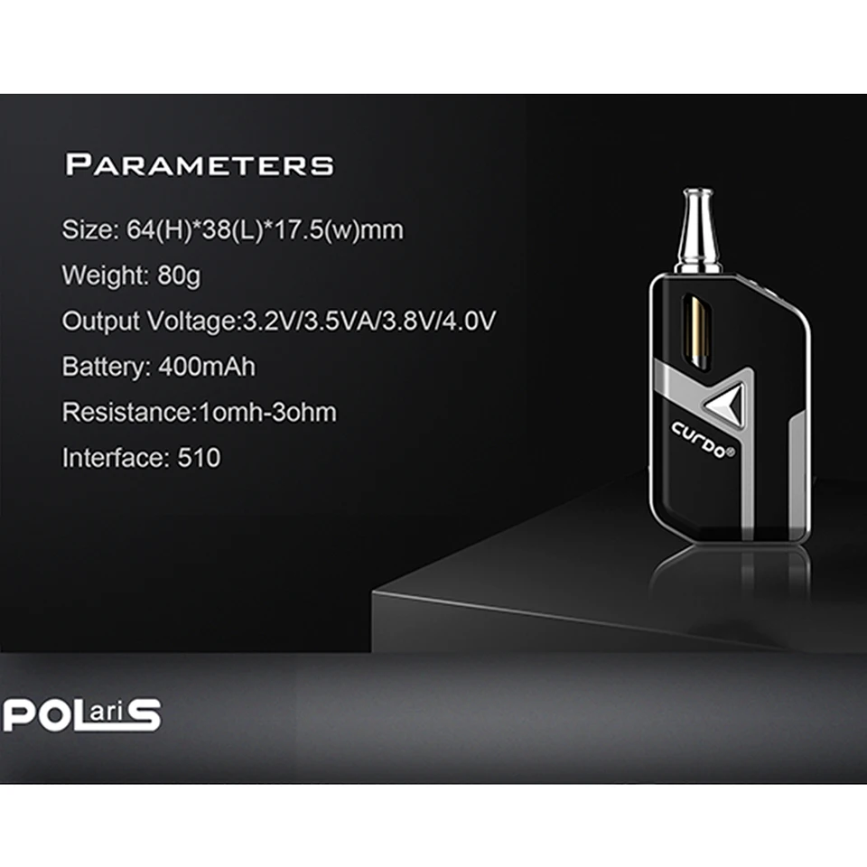 Free Gift!! 2019 new original CURDO Polaris kit electronic cigarette with Ceramic Core Warm up function vaporizador VS avp pod (3)