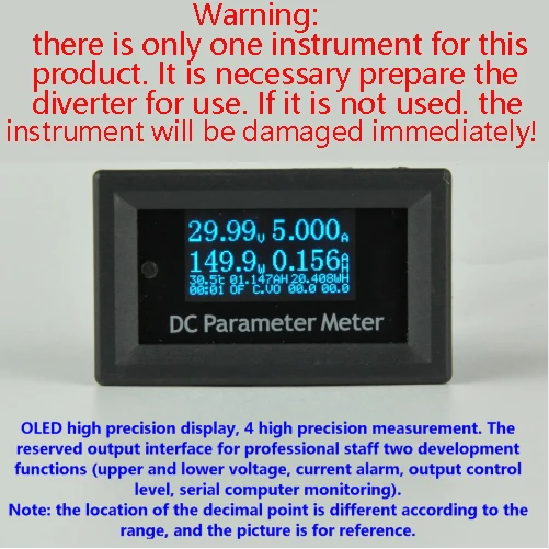 GWUNW BY62 DC0-200V 20A-200A 4 бит напряжение тока Емкость мощность Temp wh метр OLED тестер [* должен иметь шунт для использования*]