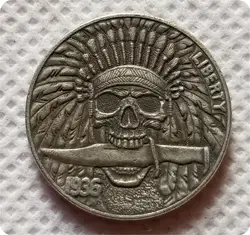 Hobo nickel Coin_Type # 62_1936-D BUFFALO никель копия монеты памятные монеты коллекционные вещи