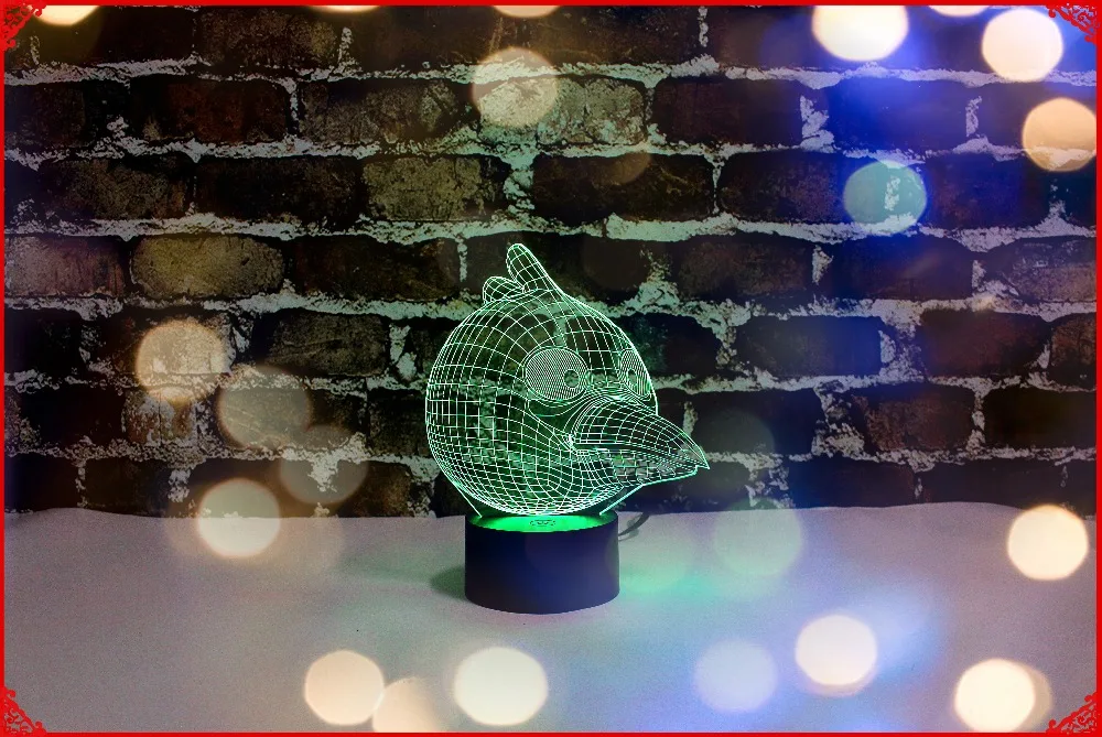 

amazing 3d led night light with 7 colors and changeable colors bird shape as gifts for decorating house and family