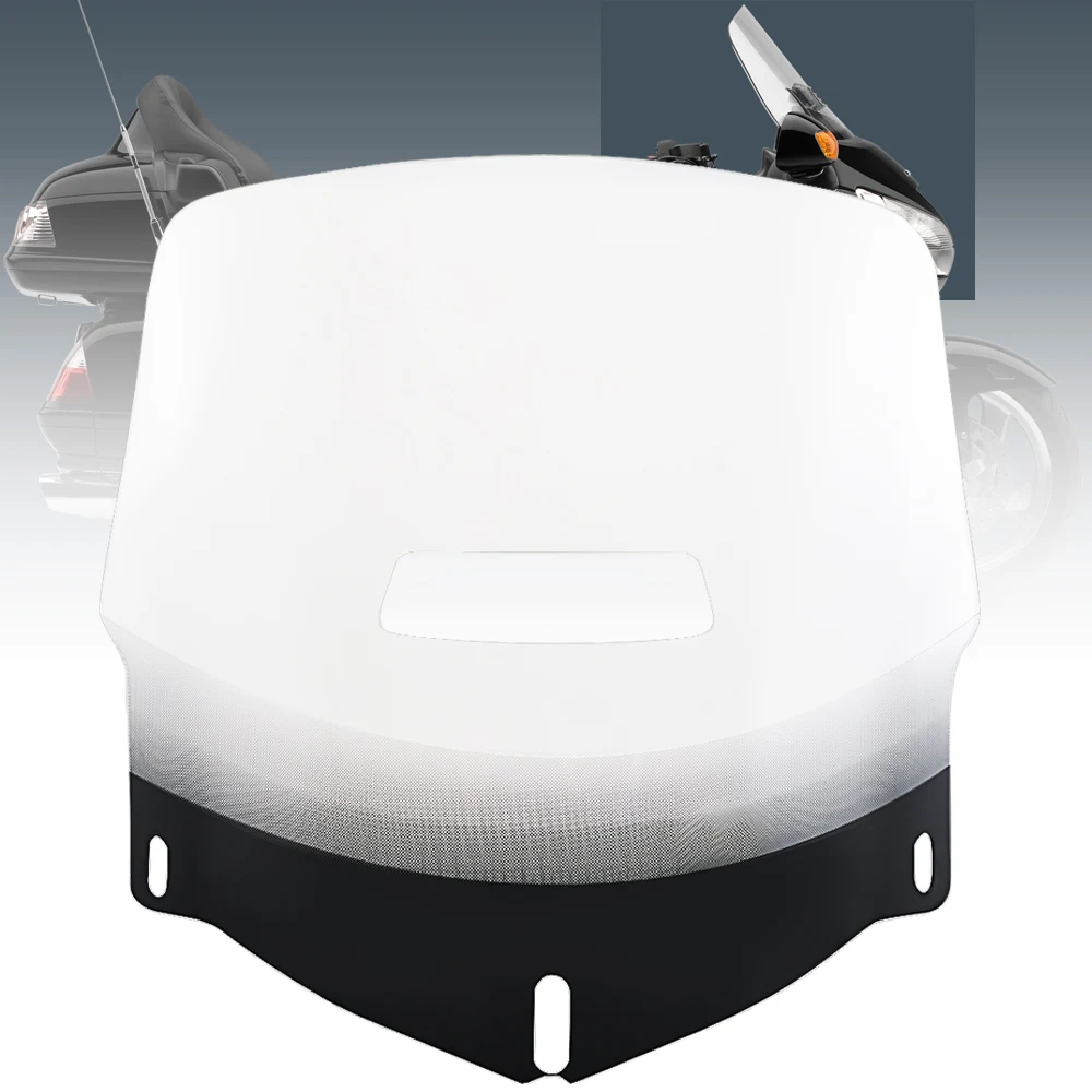 

Motorcycle Windshield Fairing Wind Deflector Windscreen Vented Gradient Clear For Honda Goldwing GL1800 01-17