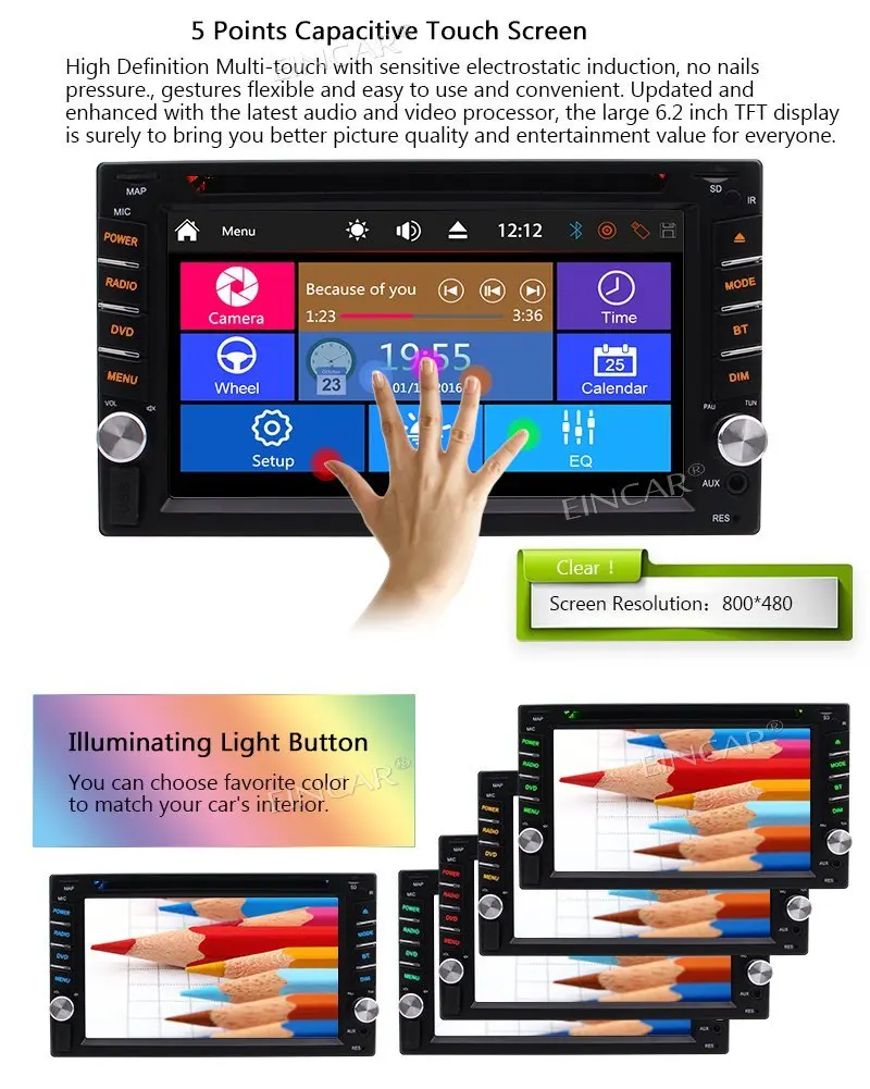 Sale EinCar 2 Din Car GPS Navigation 6.2