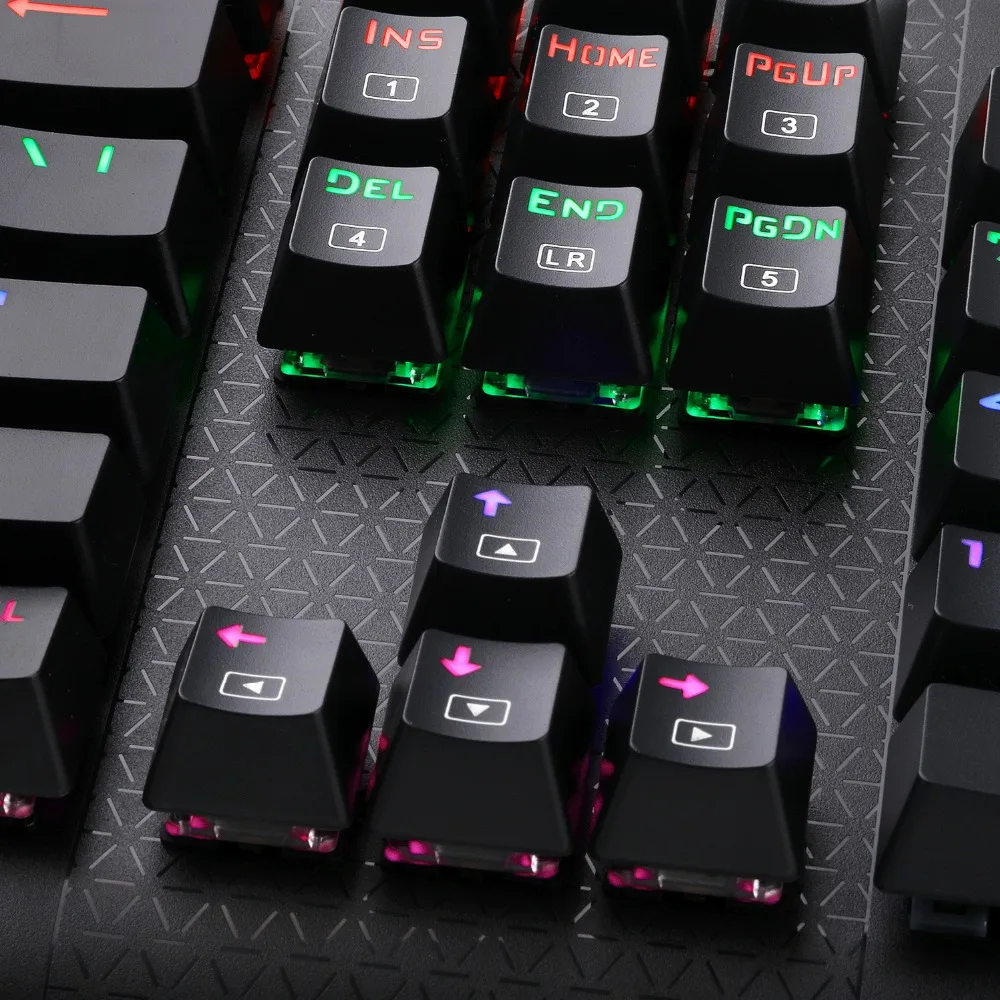 Механическая игровая клавиатура синий переключатель эргономичный дизайн