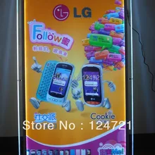 Кнопки Рамки рекламы свет окна 1" x 19" Размеры, с подсветкой акриловые панели прямоугольный хрустальные светильники