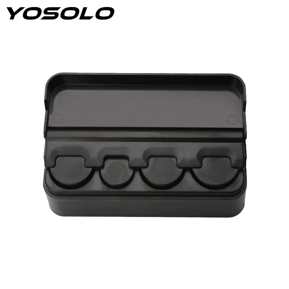 YOSOLO Coin Case Storage Box Holder Container Car Coin Holder Car Styling Plastic Black Car Orginazer Interior Accessories YOSOLO Coin Case Storage Box Holder Container Car Coin Holder Car Styling Plastic Black Car Orginazer Interior Accessories