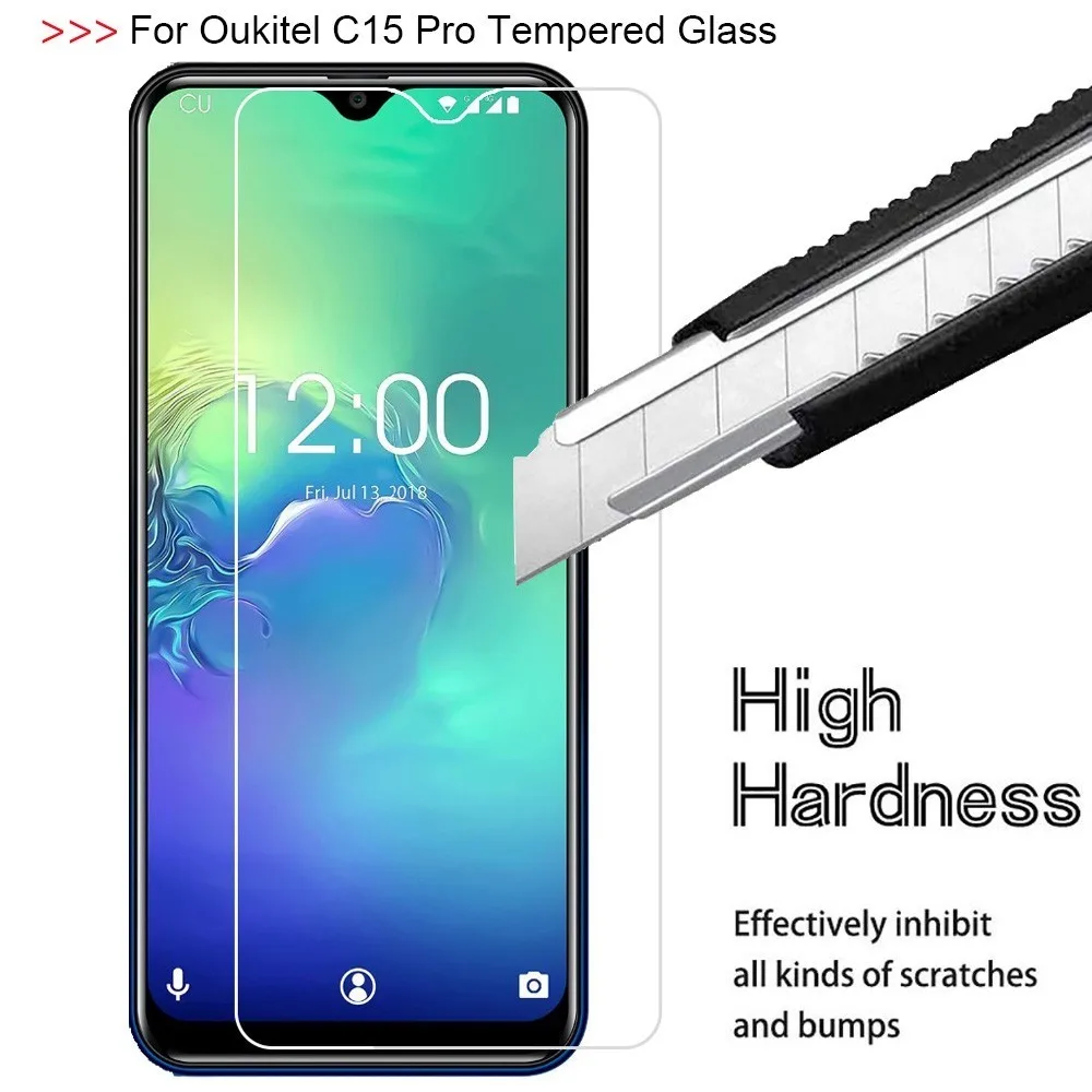 2 шт. 2.5D Закаленное стекло для смартфона OUKITEL C11 C12 C13 C15 Pro Высококачественная