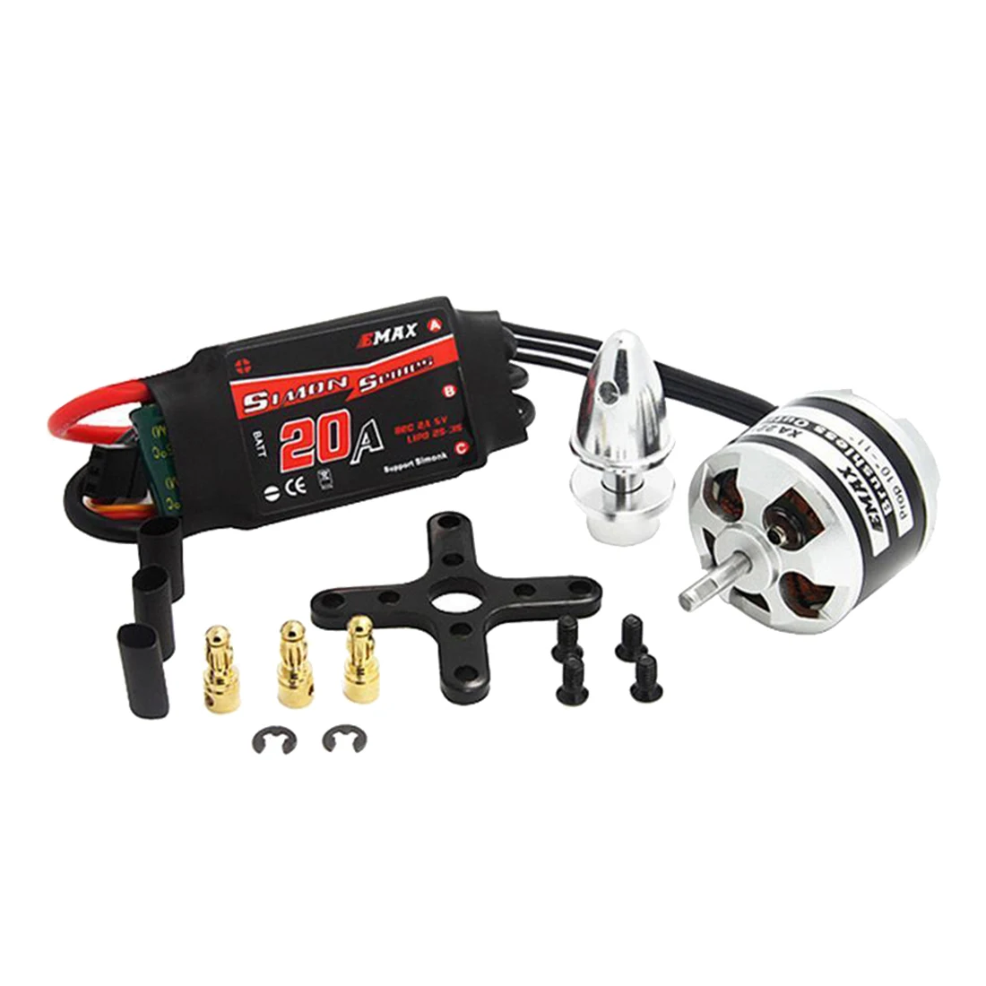 EMAX XA2212 1400KV Brushless Motor w/Simonk 20A ESC Prop Adapter for DJI Part | Обустройство дома