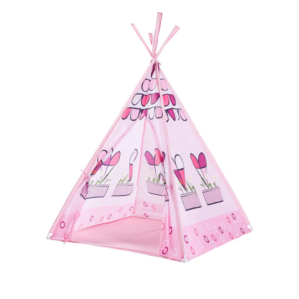 Детские палатки Teepee детский игровой домик хлопковая кровать тент навес складная