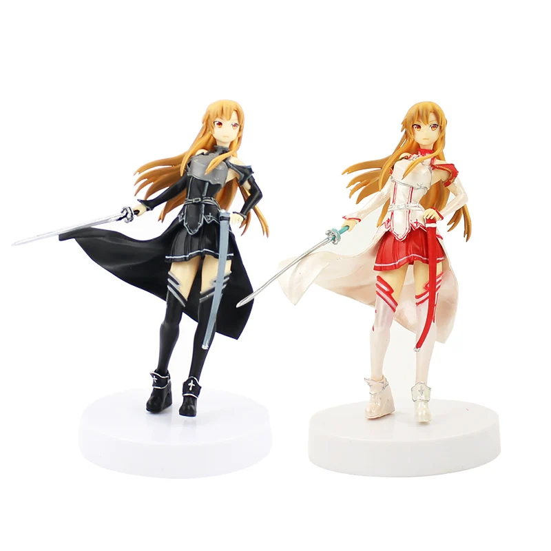2Style 18cm Sword Art Online Action Figure Asuna Doll PVC Model Collectible Toys Free Shipping