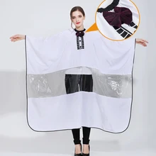 Изысканный Бант дизайн накидка для парикмахерского салона мобильный телефон волос Ткань бант Салон Парикмахерская платье фартук для парикмахера UN814