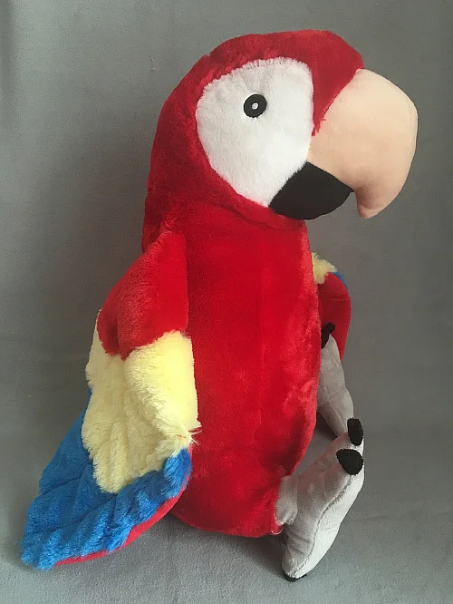 Big Cute Stuff Simulation Bird Macaw Parrot Plush Toy Doll Children