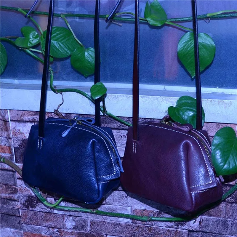 Художественная сумка из воловьей кожи с верхним слоем, маленькая ...