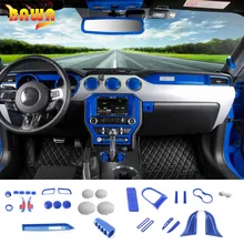 HANGUP ABS приборной панели автомобиля вентиляционное отверстие рулевого колеса шестерни панель Крышка декоративный стикер для интерьера Аксессуары для Ford Mustang