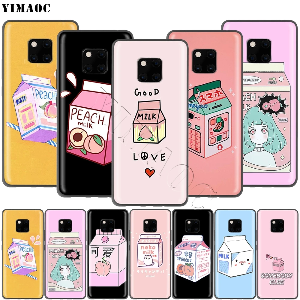 

YIMAOC Peach Milk Case for Huawei Mate 10 P8 P9 P10 P20 P30 P Smart Lite Pro Mini 2017